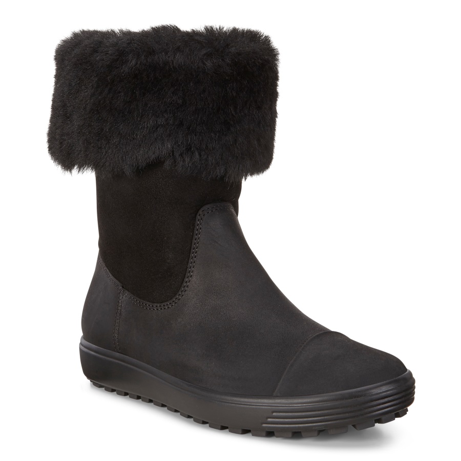 Black ECCO SOFT 7 TRED WOMENS