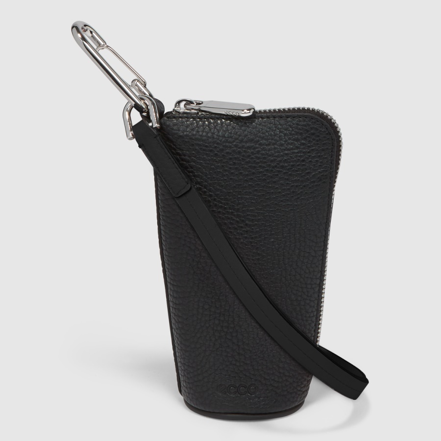 Black Textureblock Midi Pouch ECCO