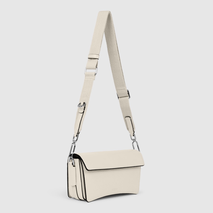 Creme ECCO Textureblock Cassette Bag Compact