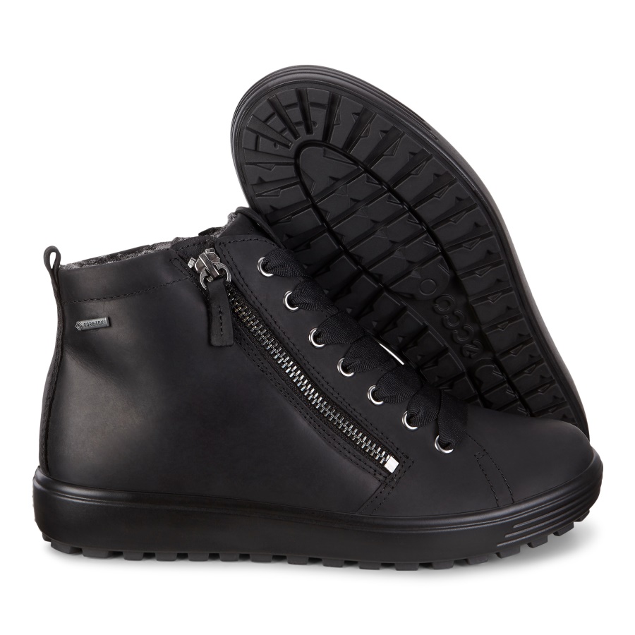 ECCO Black SOFT 7 TRED WOMENS