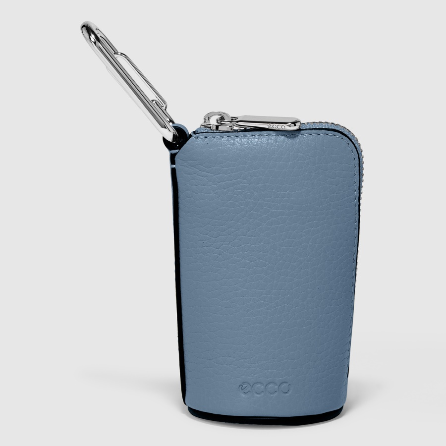 ECCO Blue Textureblock Key Pouch