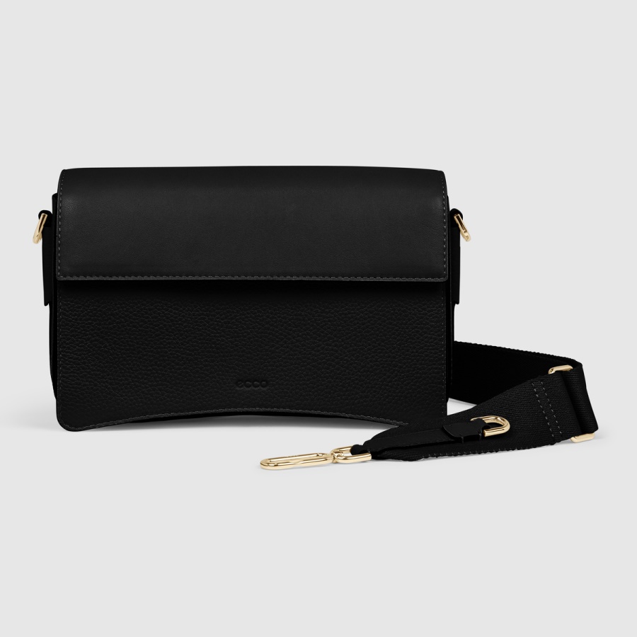 ECCO Textureblock Cassette Bag Full Size Black