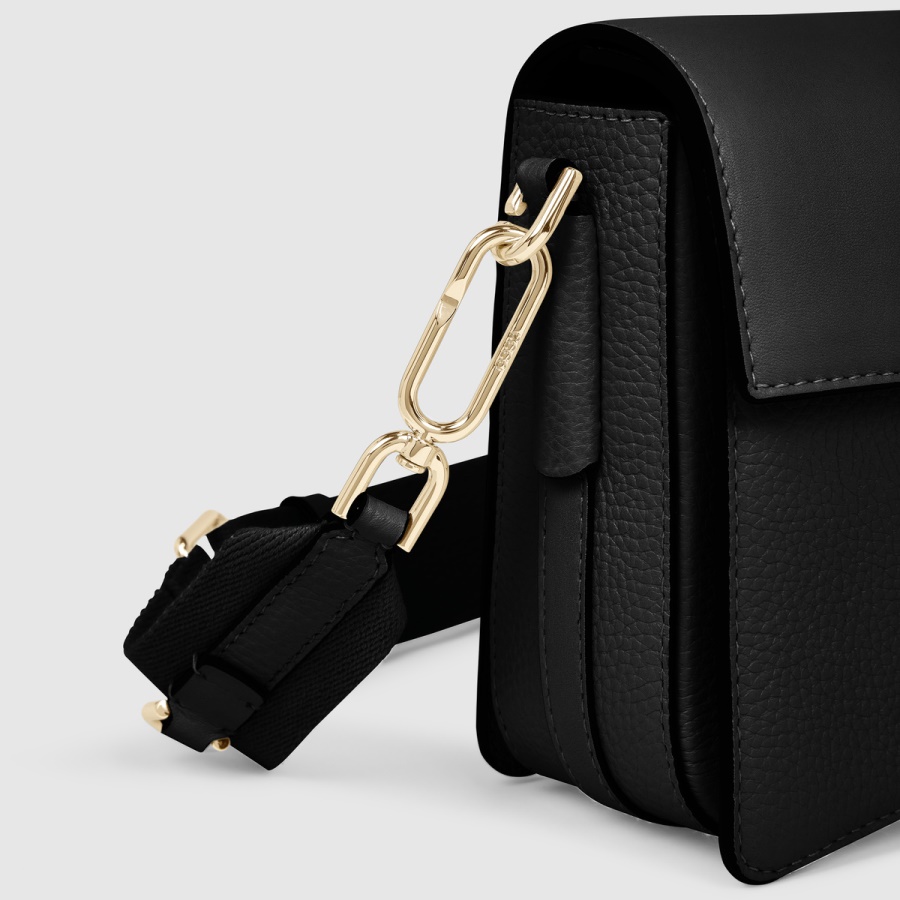 ECCO Textureblock Cassette Bag Full Size Black