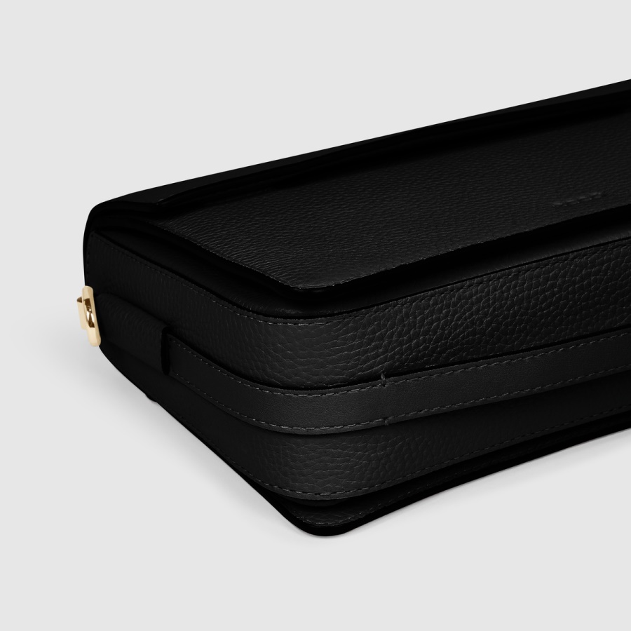 ECCO Textureblock Cassette Bag Full Size Black