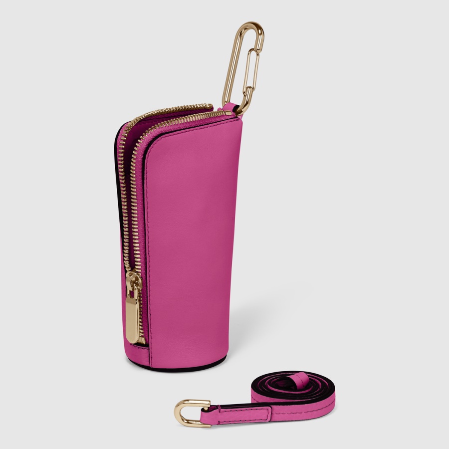 Fuchsia ECCO Textureblock Midi Pouch