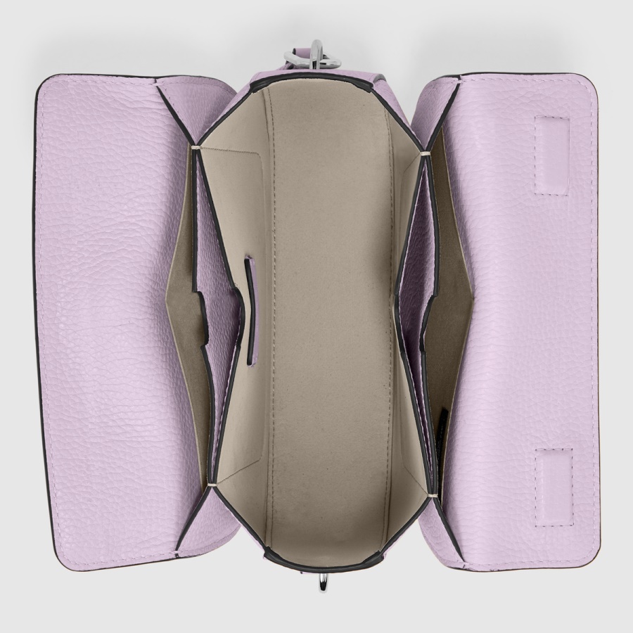 Lilac ECCO Textureblock Saddle Bag