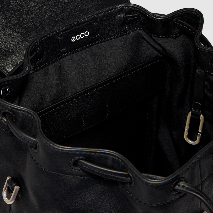 Pillow Drawstring Pack Black ECCO