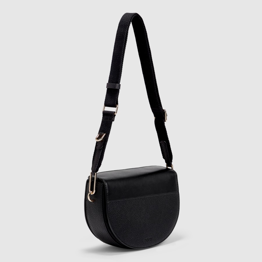 Textureblock Saddle Bag ECCO Black
