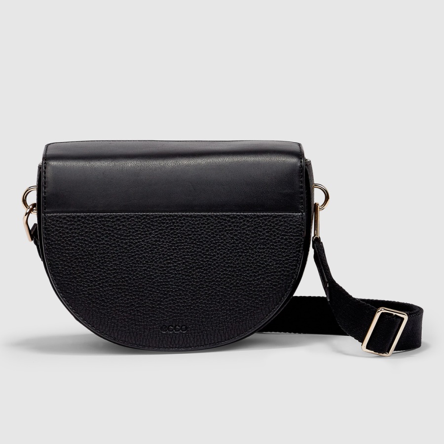 Textureblock Saddle Bag ECCO Black